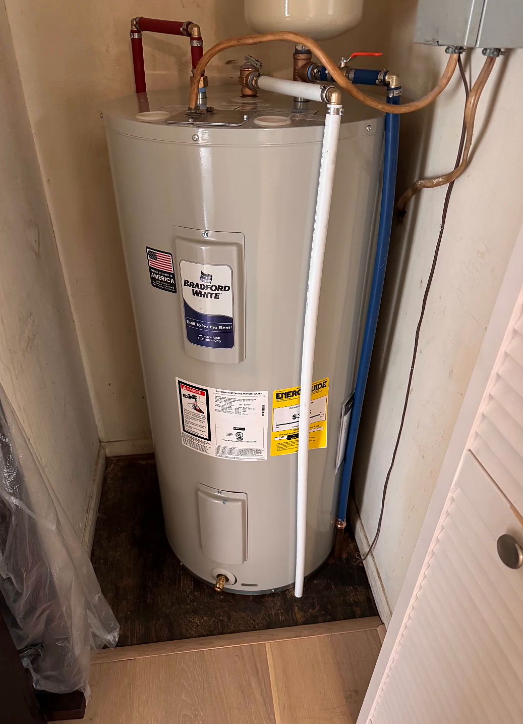 Rheem water heater with expansion tank